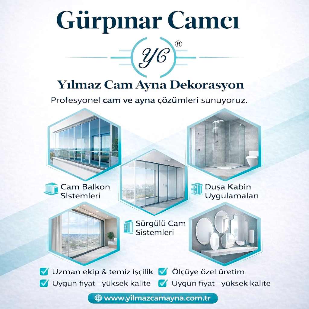 Gürpınar Camcı: Cam Balkon, PVC Tamiri ve Profesyonel Cam Çözümleri