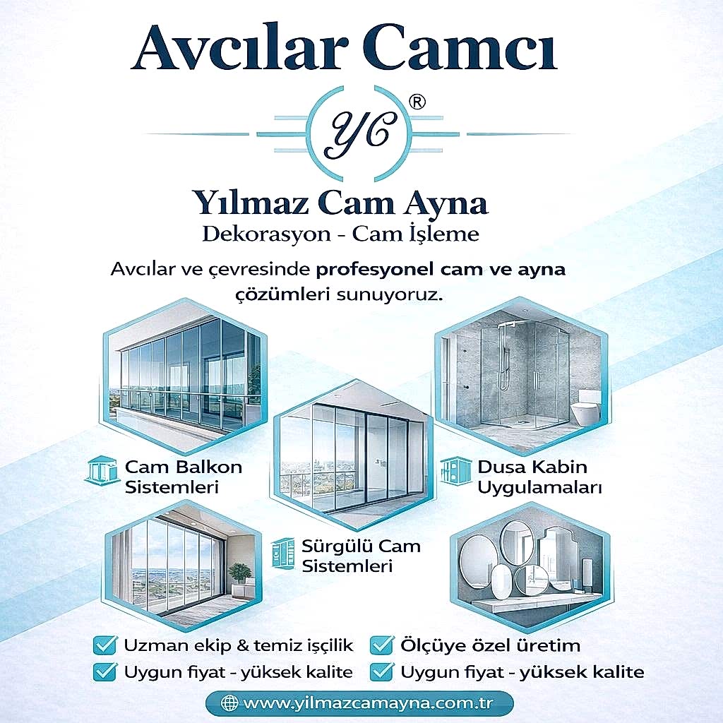 Avcılar Camcı: Kurumsal ve Bireysel Alanlarda Profesyonel Cam Çözümleri